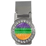 Mardi Gras Tie Die Money Clips (CZ)  Front