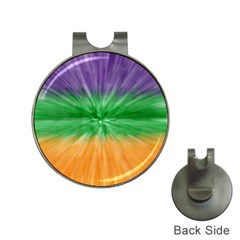 Mardi Gras Tie Die Hat Clips With Golf Markers by PhotoNOLA