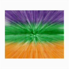 Mardi Gras Tie Die Small Glasses Cloth by PhotoNOLA