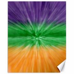 Mardi Gras Tie Die Canvas 16  X 20   by PhotoNOLA