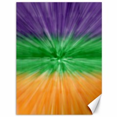 Mardi Gras Tie Die Canvas 36  X 48   by PhotoNOLA