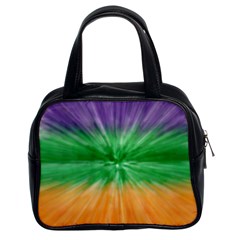 Mardi Gras Tie Die Classic Handbags (2 Sides) by PhotoNOLA