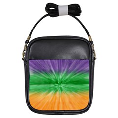 Mardi Gras Tie Die Girls Sling Bags by PhotoNOLA