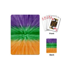 Mardi Gras Tie Die Playing Cards (mini)  by PhotoNOLA