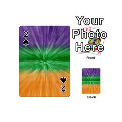 Mardi Gras Tie Die Playing Cards 54 (mini)  by PhotoNOLA