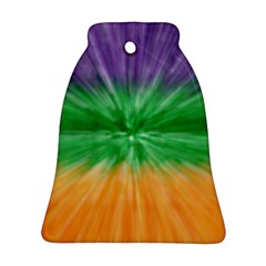 Mardi Gras Tie Die Bell Ornament (two Sides) by PhotoNOLA