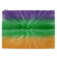 Mardi Gras Tie Die Cosmetic Bag (xxl)  by PhotoNOLA