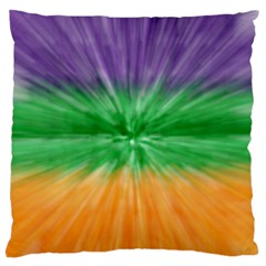 Mardi Gras Tie Die Standard Flano Cushion Case (one Side) by PhotoNOLA