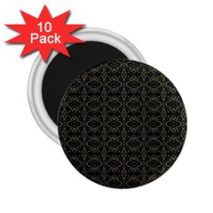 Dark Interlace Tribal  2 25  Magnets (10 Pack)  by dflcprints