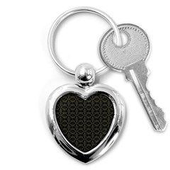 Dark Interlace Tribal  Key Chains (heart)  by dflcprints