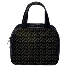 Dark Interlace Tribal  Classic Handbags (one Side) by dflcprints