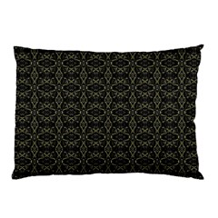 Dark Interlace Tribal  Pillow Case by dflcprints