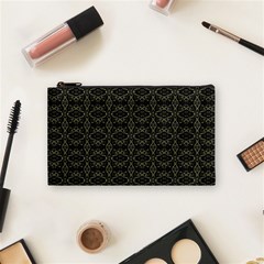 Dark Interlace Tribal  Cosmetic Bag (small)  by dflcprints