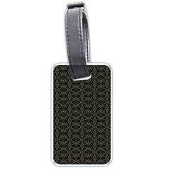 Dark Interlace Tribal  Luggage Tags (one Side)  by dflcprints