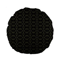 Dark Interlace Tribal  Standard 15  Premium Round Cushions by dflcprints