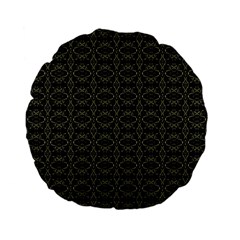 Dark Interlace Tribal  Standard 15  Premium Flano Round Cushions by dflcprints