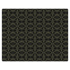 Dark Interlace Tribal  Double Sided Flano Blanket (medium)  by dflcprints