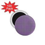 Mardi Gras Purple Plaid 1.75  Magnets (100 pack)  Front