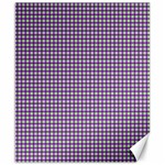 Mardi Gras Purple Plaid Canvas 8  x 10  8.15 x9.66  Canvas - 1