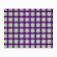 Mardi Gras Purple Plaid Small Glasses Cloth (2-side) by PhotoNOLA