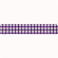 Mardi Gras Purple Plaid Small Bar Mats by PhotoNOLA