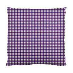 Mardi Gras Purple Plaid Standard Cushion Case (one Side) by PhotoNOLA