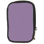 Mardi Gras Purple Plaid Compact Camera Cases Front