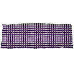 Mardi Gras Purple Plaid Body Pillow Case (dakimakura) by PhotoNOLA