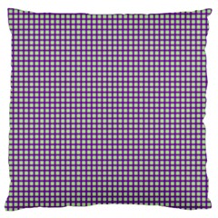 Mardi Gras Purple Plaid Standard Flano Cushion Case (two Sides) by PhotoNOLA