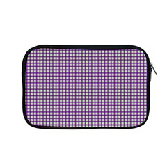 Mardi Gras Purple Plaid Apple Macbook Pro 13  Zipper Case