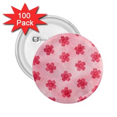 Watercolor Flower Patterns 2 25  Buttons (100 Pack)  by TastefulDesigns