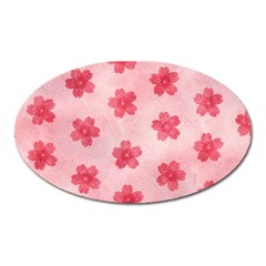 Watercolor Flower Patterns Oval Magnet by TastefulDesigns