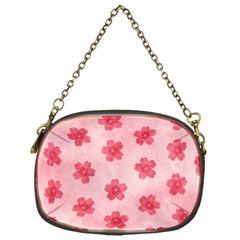 Watercolor Flower Patterns Chain Purses (one Side)  by TastefulDesigns