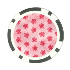 Watercolor Flower Patterns Poker Chip Card Guard (10 Pack) by TastefulDesigns