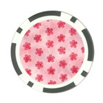 Watercolor Flower Patterns Poker Chip Card Guard (10 pack) Front