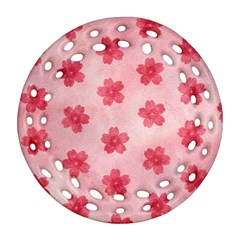 Watercolor Flower Patterns Ornament (round Filigree) by TastefulDesigns