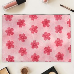 Watercolor Flower Patterns Cosmetic Bag (xxl)  by TastefulDesigns