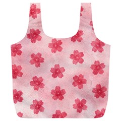 Watercolor Flower Patterns Full Print Recycle Bags (l)  by TastefulDesigns