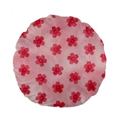 Watercolor Flower Patterns Standard 15  Premium Flano Round Cushions by TastefulDesigns