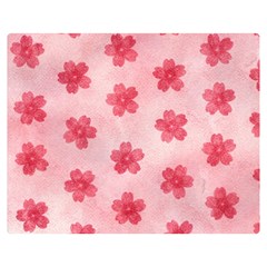 Watercolor Flower Patterns Double Sided Flano Blanket (medium)  by TastefulDesigns