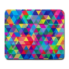 Colorful Abstract Triangle Shapes Background Large Mousepads by TastefulDesigns