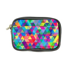 Colorful Abstract Triangle Shapes Background Coin Purse by TastefulDesigns