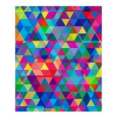 Colorful Abstract Triangle Shapes Background Shower Curtain 60  X 72  (medium)  by TastefulDesigns