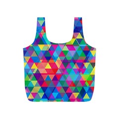 Colorful Abstract Triangle Shapes Background Full Print Recycle Bags (s) 