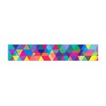 Colorful Abstract Triangle Shapes Background Flano Scarf (Mini) Front