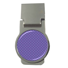 Abstract Purple Pattern Background Money Clips (round)  by TastefulDesigns