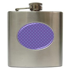 Abstract Purple Pattern Background Hip Flask (6 Oz) by TastefulDesigns