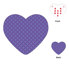 Abstract Purple Pattern Background Playing Cards (heart)  by TastefulDesigns