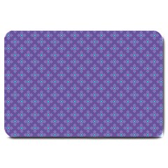 Abstract Purple Pattern Background Large Doormat  by TastefulDesigns