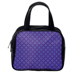 Abstract Purple Pattern Background Classic Handbags (one Side) by TastefulDesigns